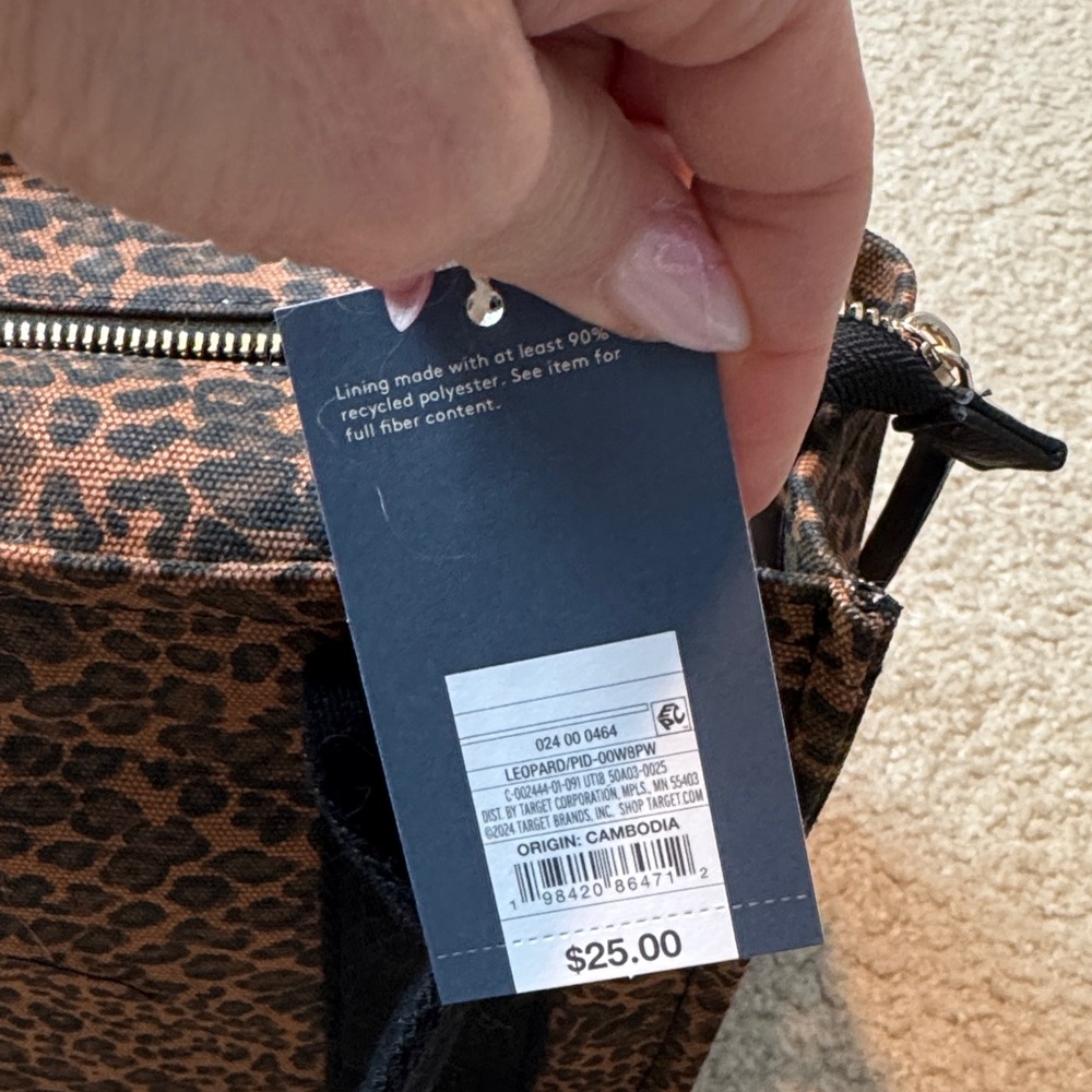 NWT‼️Universal Thread/Target Leopard Print Tote B… - image 3